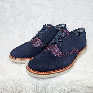 Tom's Blue Suede Republican Dress Shoes